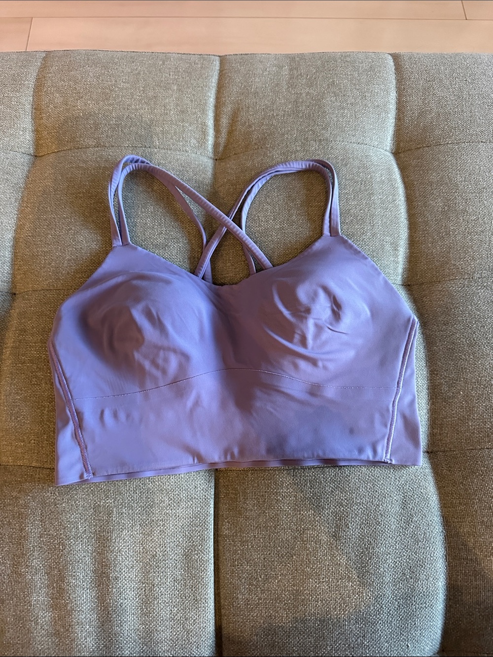 lululemon athletica Lavender Purple Longline Strappy Sports Bra